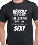 T-Shirt pour homme chasseuse couple
