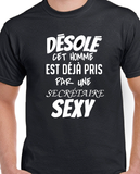 T-Shirt pour homme secrétaire couple