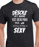 T-Shirt pour homme éducatrice couple