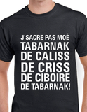 T-Shirt Vneck pour femme sacre humour