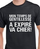 T-Shirt Vneck pour femme gentillesse humour