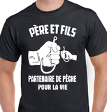 T-Shirt pour homme pêche père famille