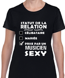 T-shirt pour Femme prise musicien couple