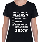 T-shirt pour Femme prise mecanicien couple