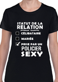 T-shirt pour Femme prise policier couple