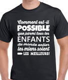 T-Shirt Vneck pour femme parent famille