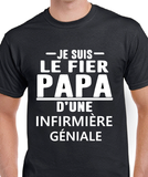 Hoodie Unisex papa père famille infirmière