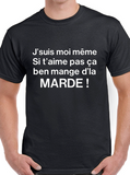 Hoodie Unisex mange d'la marde humour