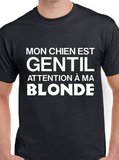 T-Shirt pour Homme chien gentil humour
