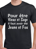 T-Shirt pour Homme vieux sage humour