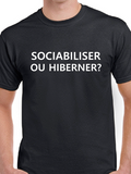 T-Shirt Vneck pour femme sociabiliser humour