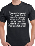 T-Shirt pour Homme laite humour
