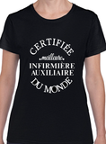 T-Shirt Vneck pour femme infirmière auxiliaire