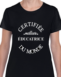 T-Shirt Vneck pour femme éducatrice