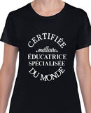 T-Shirt Vneck pour femme éducatrice spécialisée