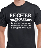 T-Shirt pour Homme pêcher pêche
