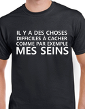 T-Shirt Vneck pour seins humour