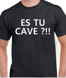 T-Shirt Vneck pour femme cave humour