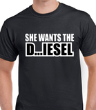T-Shirt pour homme diesel humour auto