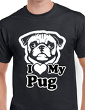 Hoodie Unisex pug chien