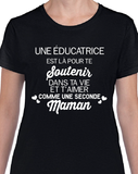 T-Shirt Vneck pour femme éducatrice