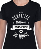 T-Shirt Vneck pour femme éducatrice