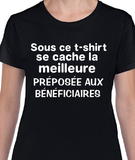 T-shirt pour Femme préposée aux bénéficiaires