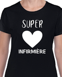 T-Shirt Vneck pour femme infirmière