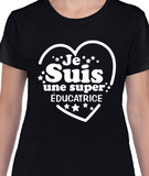 T-Shirt Vneck pour femme éducatrice