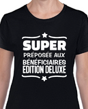 T-Shirt Vneck pour femme préposée aux bénéficiaires