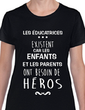 T-Shirt Vneck pour femme éducatrice