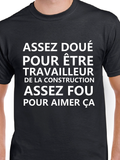Hoodie Unisex travailleur construction