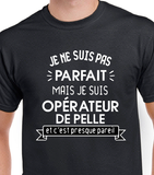 T-Shirt pour homme opérateur pelle