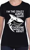 T-Shirt Vneck pour femme crazy auntie tante famille