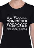T-Shirt Vneck pour femme préposée bénéficiaires