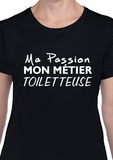 T-Shirt Vneck pour femme toiletteuse
