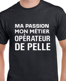 T-Shirt pour homme opérateur pelle