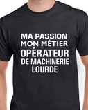 T-Shirt pour homme opérateur machinerie lourde