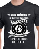 T-Shirt pour homme opérateur pelle