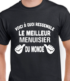 T-Shirt pour homme menuisier