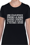 T-Shirt Vneck pour femme éducatrice