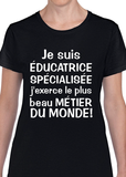 T-Shirt Vneck pour femme éducatrice spécialisée