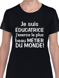 T-Shirt Vneck pour femme éducatrice