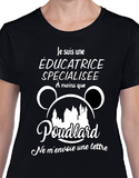 T-Shirt Vneck pour femme éducatrice spécialisée