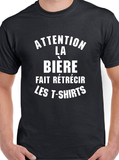 T-Shirt Vneck pour femme bière humour