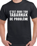 T-Shirt pour homme tabarnak humour