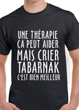 T-Shirt Vneck pour femme tabarnak humour