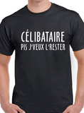 T-Shirt Vneck pour femme célibataire humour
