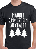 T-Shirt pour homme chalet humour