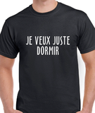 T-Shirt pour homme dormir humour
